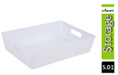 GARDEN & PET SUPPLIES - Wham Grey Rectangular Studio Basket 5.02 11.5 Litre