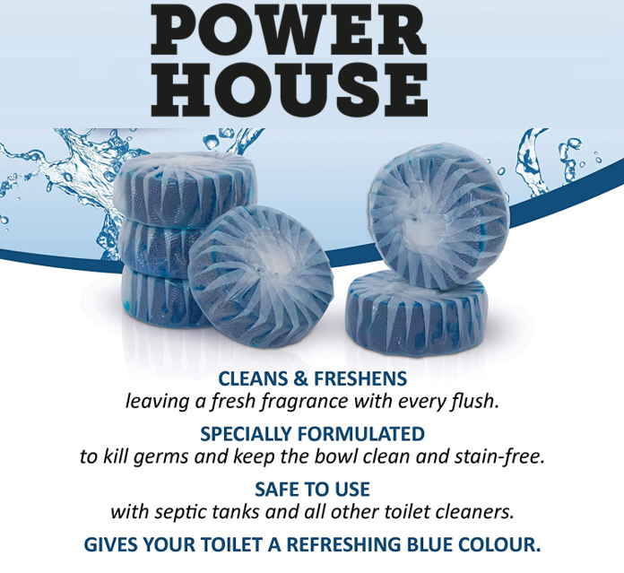 Powerhouse Blue Toilet Freshener (Pack of 6)