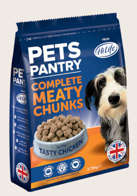 HiLife Complete Chicken Chunks Dog Food 1Kg Pouch