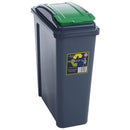 Wham Recycle It Blue Slimline Bin & Lid 25 Litre