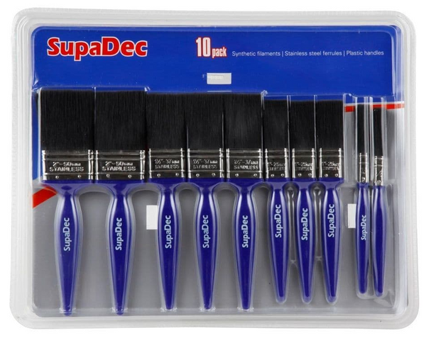 GARDEN & PET SUPPLIES - SupaDec No Loss Brush 10 Pack