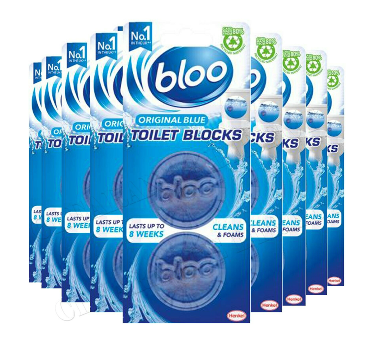 Bloo In Cistern Toilet Block Original Blue 2x38g