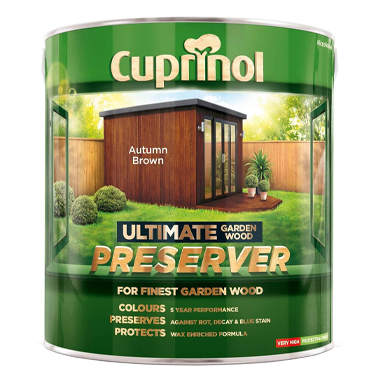 GARDEN & PET SUPPLIES - Cuprinol Spray Fence Treatment AUTUMN BROWN 5 Litre