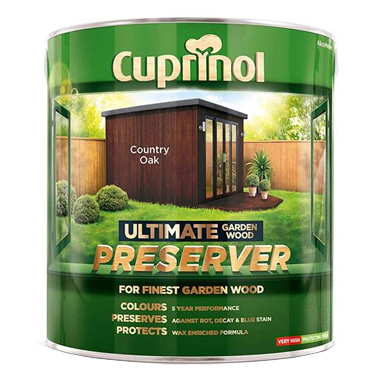 GARDEN & PET SUPPLIES - Cuprinol Ultimate Garden Wood Preserver AUTUM BROWN 4 Litre