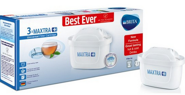 BRITA MAXTRA+ water filter cartridges, compatible with all BRITA jugs for chlorine and limescale reduction, 3 pack - GARDEN & PET SUPPLIES