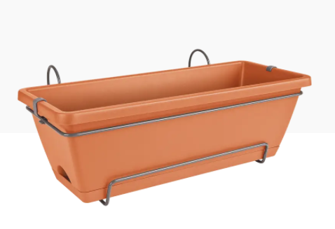 GARDEN & PET SUPPLIES - Elho Barcelona Allin1 Balcony Set 50cm TERRACOTTA