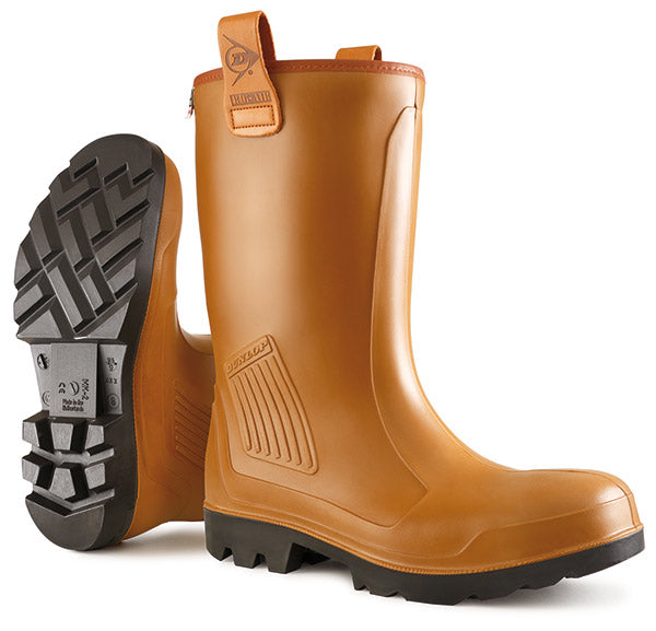 GARDEN & PET SUPPLIES - Dunlop Purofort Rigair Lined Brown ALL SIZES Boots