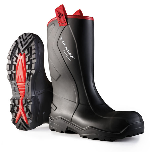 GARDEN & PET SUPPLIES - Dunlop Purofort Plus Full Safety Black ALL SIZES Boots