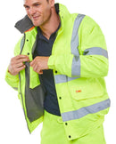 Beeswift Hi Visibility Fleece Lined Bomber Jacket YELLOW {All Sizes}