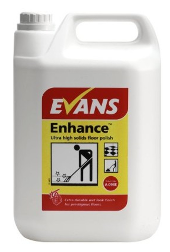 Evans Vanodine Enhance Ultra High Solids Floor Polish 5 Litre - GARDEN & PET SUPPLIES