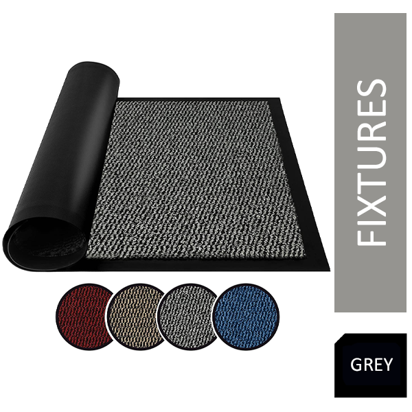 Fixtures Barrier Doorway Door Floor Mat 80cm x 120cm Grey