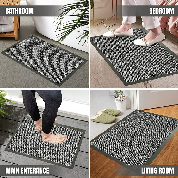 Fixtures Barrier Doorway Door Floor Mat 120cm x 240cm Grey