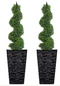 Fixtures Glaze Wave LARGE 55cm Planter {Black}