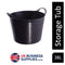 Gorilla Black Recycled Tub Large 38 Litre