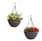 Fixtures Copper Effect Large Garden Hanging Basket 37cm x 20cm