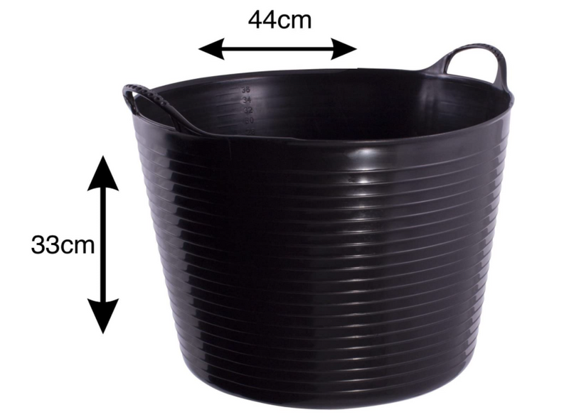 Gorilla Black Recycled Tub Large 38 Litre