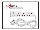 GARDEN & PET SUPPLIES - Fixtures Extension Lead 2m 4 Socket White