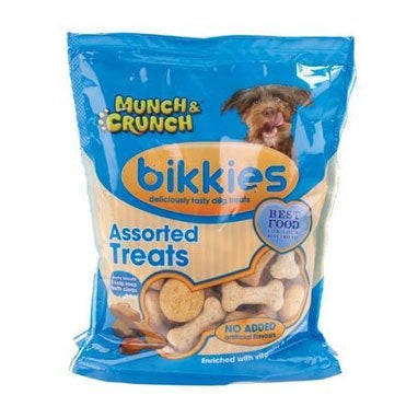 Munch & Crunch Dogs Bikkies Assorted Treats 400g - GARDEN & PET SUPPLIES