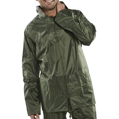 B-Dri Nylon Olive Weatherproof Jacket - GARDEN & PET SUPPLIES