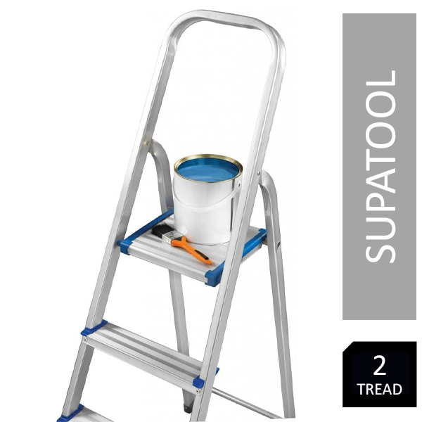 SupaTool Aluminium 2 Tread Step Ladder