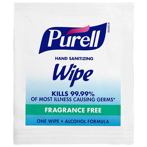 Purell Individual Wrapped Sanitising Hand Wipes 1000's. Hand Rub in a Wipe..