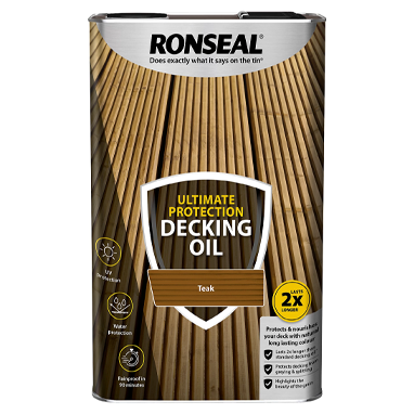 GARDEN & PET SUPPLIES - Ronseal Ultimate Decking Oil Natural Pine 5 Litre