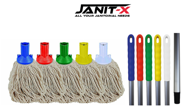 GARDEN & PET SUPPLIES - Janit-X  PY Smooth Socket Mop 12oz White (Pack of 10)