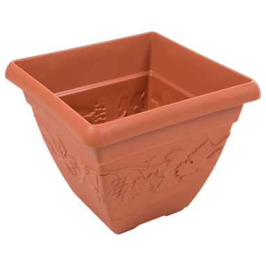 GARDEN & PET SUPPLIES - Wham Vineyard Terracotta Square Planter 32cm H236