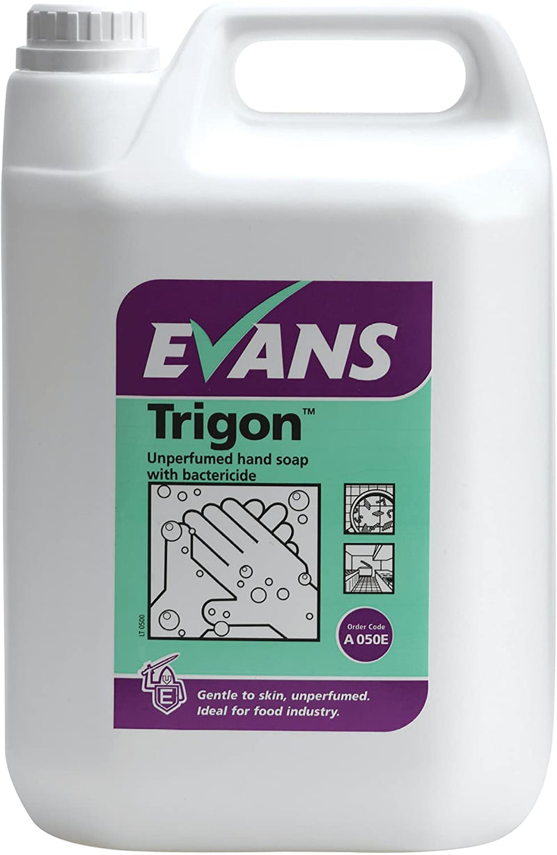 Evans Vanodine Trigon Unperfumed Hand Soap With Bactericide 5 Litre - GARDEN & PET SUPPLIES