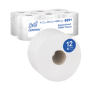 Scott Control Toilet Tissue Centrefeed Roll 2-Ply 833 Sheets,Pack of 12, {8591}