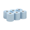 WypAll L10 Food & Hygiene Wiping Paper 7255 - 1 Ply Centrefeed Blue Roll - 6 Centrefeed Rolls x 800 Paper Wipes (4,800 total)