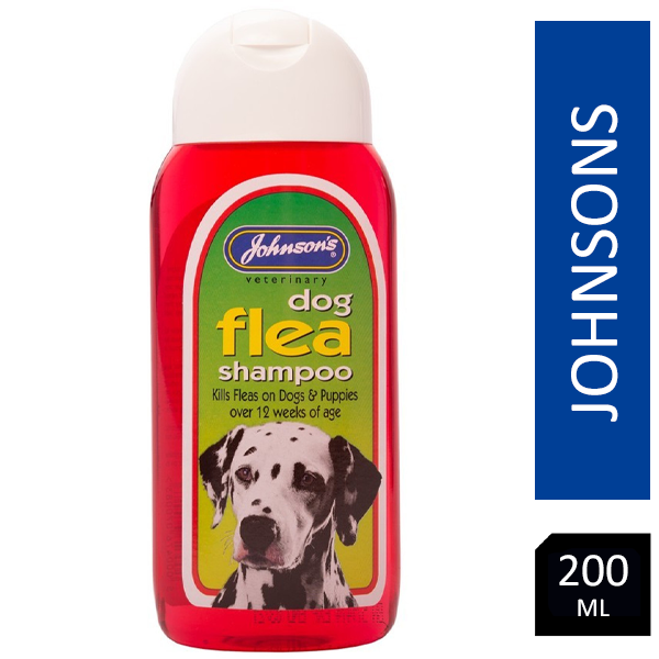 Johnsons Vet Dog Flea Shampoo 200ml