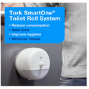 Tork 680000 T8 SmartOne Toilet Paper Dispenser White