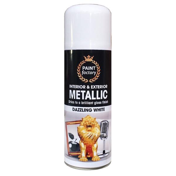 GARDEN & PET SUPPLIES - White Metallic Spray 400ml