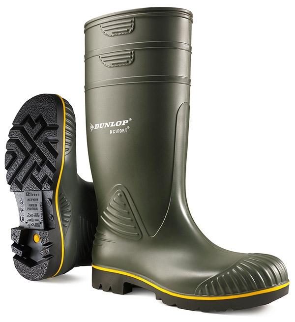 GARDEN & PET SUPPLIES - Dunlop Acifort FS Heavy Duty, Red Stripe Green Boots {All Sizes}