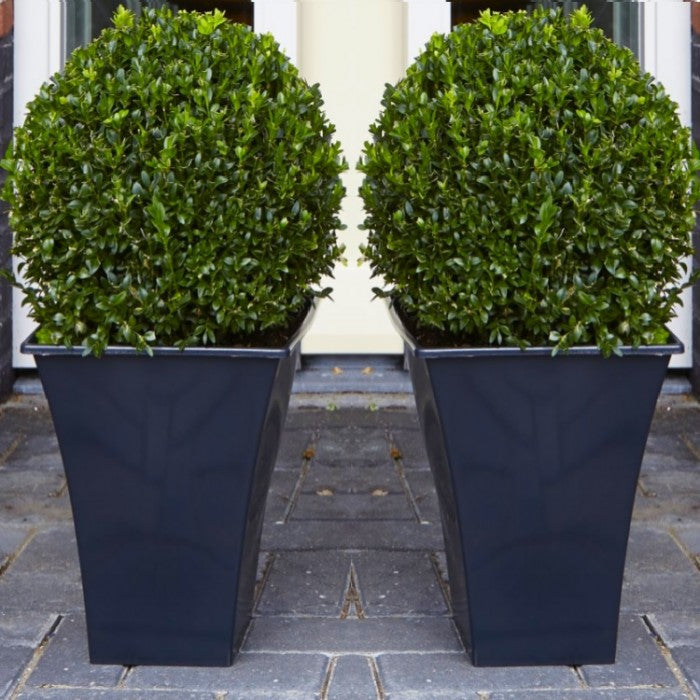 Wham Black Square Metallica Planter 28cm H308