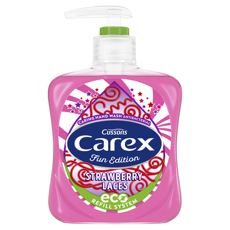 Carex Fun Edition Strawberry Laces Antibacterial Hand Soap 250ml - GARDEN & PET SUPPLIES