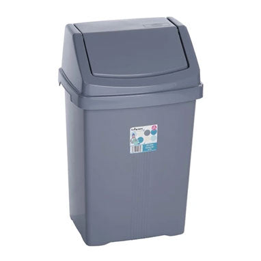 Wham Casa Silver Swing Bin 25 Litre - GARDEN & PET SUPPLIES