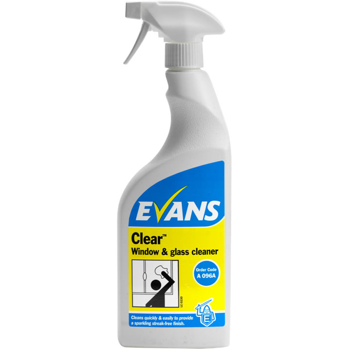 Evans Vanodine Clear Window & Glass Cleaner 750ml - Garden & Pet Supplies