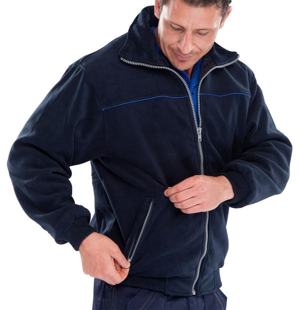 Endeavour Zipped Fleece NAVY {All Sizes} - Garden & Pet Supplies