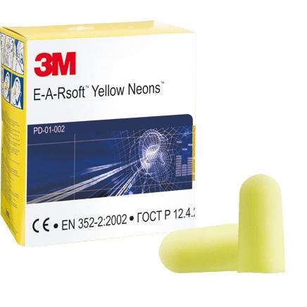 E.A.R Neons Yellow Ear Plugs Pack 250's - GARDEN & PET SUPPLIES