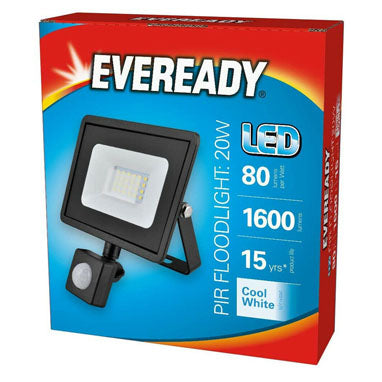 GARDEN & PET SUPPLIES - Eveready LED PIR Cool White Floodlight 20W