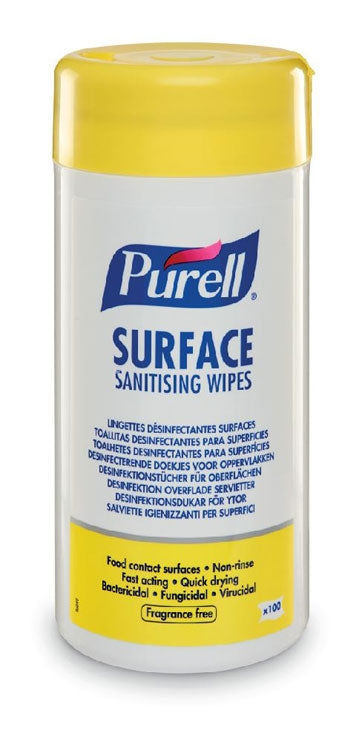 Purell Surface Sanitising Wipes, Food Safe (Pack of 100) - Garden & Pet Supplies