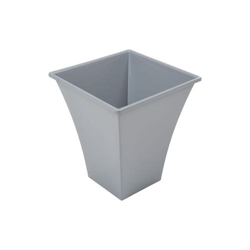 GARDEN & PET SUPPLIES - Wham Silver Square Metallica Planter 23cm H307