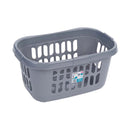 Wham Casa Hipster Silver Laundry Basket - GARDEN & PET SUPPLIES